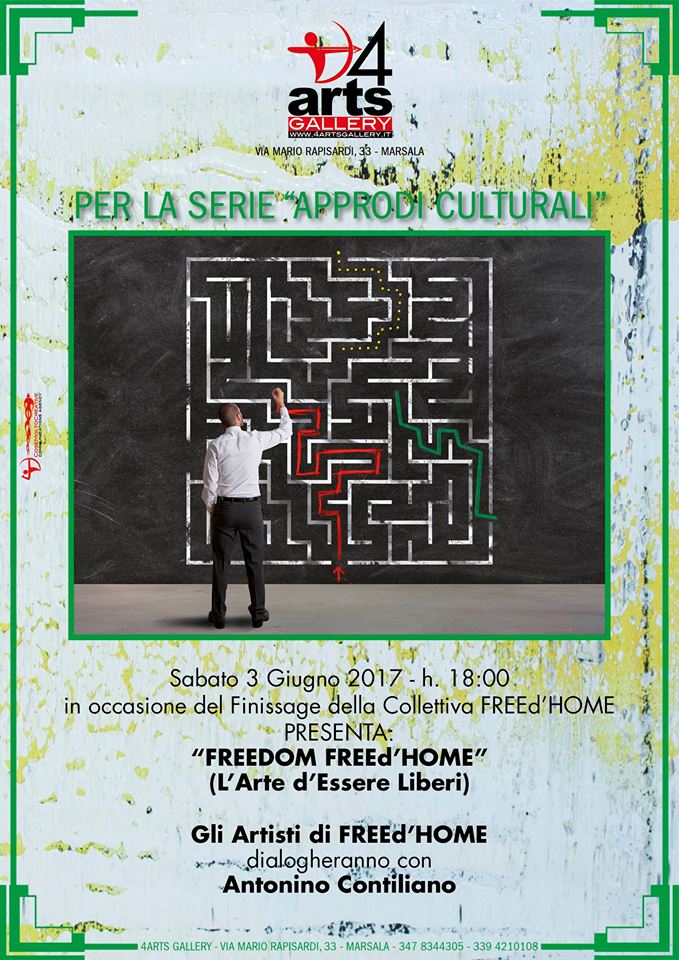 FREEDOME FREEd'HOME - locandina 4ARTS Gallery
