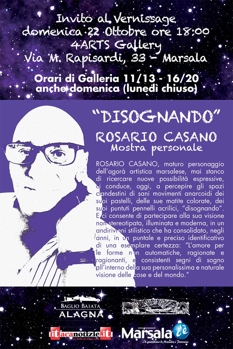 Rosario Casano - Disognando,  depliants 4ARTS Gallery